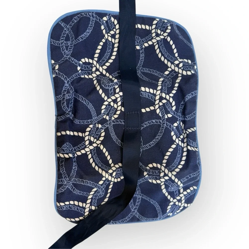 Buckhead Betties Nautical Jewelry Cosmetic Roll Bag 3 Pocket Travel Organizer